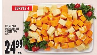 Metro Fresh 2 go premium cube cheese tray offer