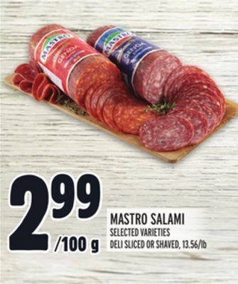 Metro Mastro salami offer