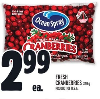 Metro Fresh cranberries offer