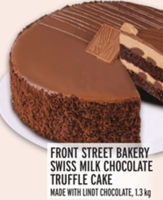 Metro Front street bakery swiss milk chocolate truffle cake offer