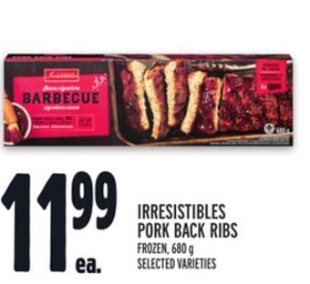 Metro Irresistibles pork back ribs offer
