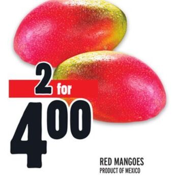 Metro Red mangoes offer