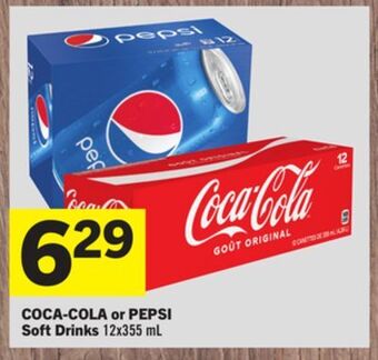 Foodland Coca-cola or pepsi soft drinks 12x355 ml offer