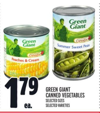 Metro Green giant canned vegetables offer