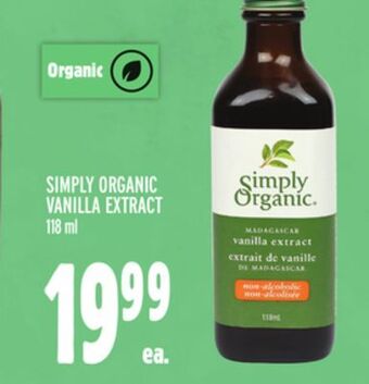 Metro Simply organic vanilla extract offer