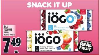 Metro Iögo yogourt offer