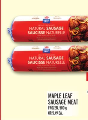 Metro Maple leaf sausage meat offer