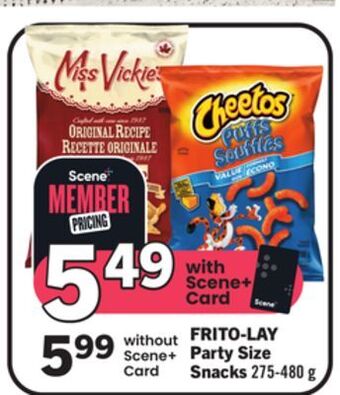 Foodland Frito-lay party size snacks 275-480 g offer