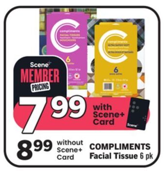 Foodland Compliments facial tissue offer