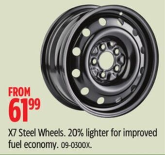 Canadian Tire X7 steel wheels offer