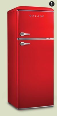 Canadian Tire Galanz 7.6 cu-ft red retro fridge offer