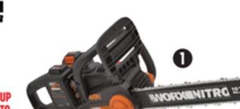 Canadian Tire Worx 40v nitro chainsaw, 16 (kitted) offer