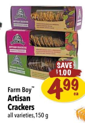 Farm Boy Farm boy artisan crackers offer