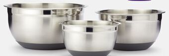 Canadian Tire Master chef 3-pc stainless-steel bowl set with non-slip bottom offer