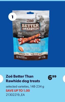 Real Canadian Superstore Zoë better than rawhide dog treats, 148-234 g offer