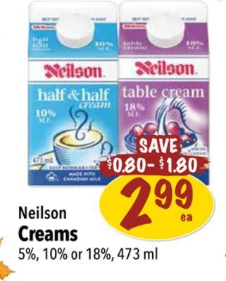 Farm Boy Neilson creams offer