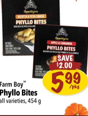 Farm Boy Farm boy phyllo bites offer