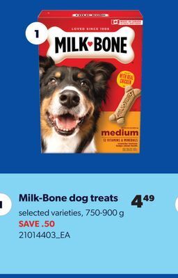 Real Canadian Superstore Milk-bone dog treats, 750-900 g offer