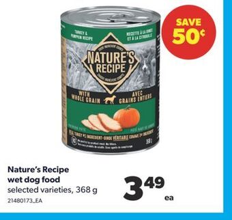 Real Canadian Superstore Nature's recipe wet dog food, 368 g offer