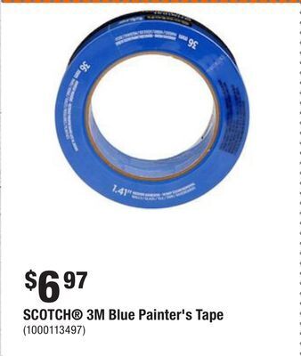 Home Depot Scotch 3m blue painter's tape offer