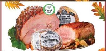 Farm Boy Farm boy bone-in or boneless smoked ontario ham offer