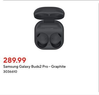 Staples Samsung galaxy buds2 pro - graphite offer