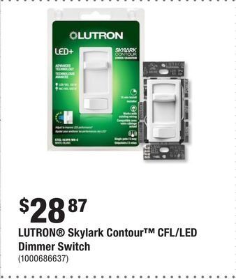 Home Depot Lutron skylark contour cfl/led dimmer switch offer