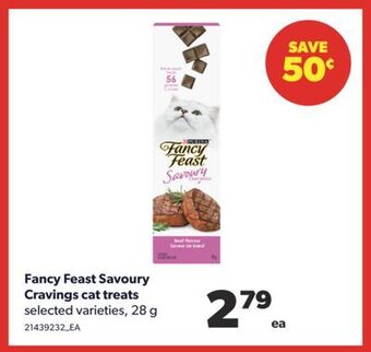 Real Canadian Superstore Fancy feast savoury cravings cat treats, 28 g offer
