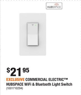 Home Depot Exclusive commercial electric hubspace wifi & bluetooth light switch offer