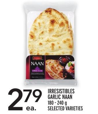 Metro Irresistibles garlic naan offer