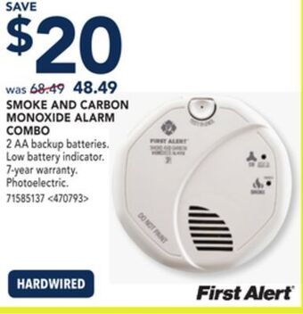 RONA First alert smoke and carbon monoxide alarm combo offer