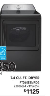 RONA Ge profile 7.4 cu. ft. dryer offer