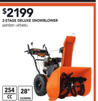 RONA Ariens 2-stage deluxe snowblower offer