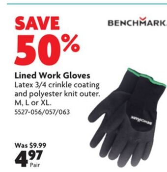 Home Hardware Lined work gloves offer