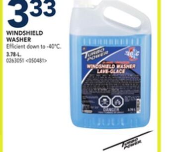 RONA Turbo power windshield washer 3.78-l offer