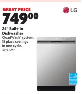 Home Hardware 24 built-in dishwasher offer