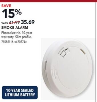 RONA First alert smoke alarm offer