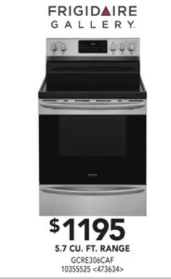 RONA 5.7 cu.ft. range offer