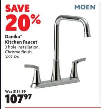 Home Hardware Danika kitchen faucet offer