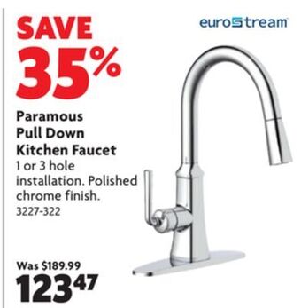 Home Hardware Paramous pull down kitchen faucet offer