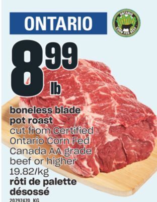 Valu-mart Rôti de palette désossé offer