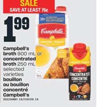 Valu-mart Bouillon ou bouillon concentré campbell's offer