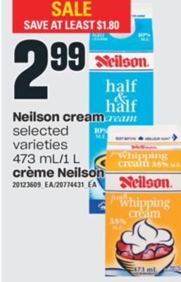 Crème neilson, 473 ml/1 l