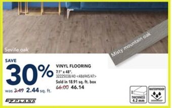 RONA Ezplank vinyl flooring 7.1 x 48 offer