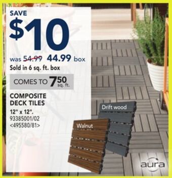 RONA Composite deck tiles 12 x 12 offer