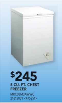 RONA Midea 5 cu. ft. chest freezer offer
