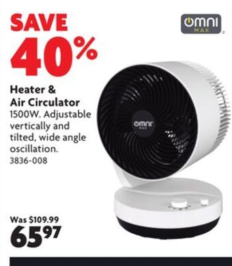 Home Hardware Heater and cooler air circulator offer