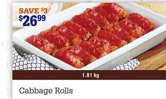 M & M Food Market Cabbage rolls offer
