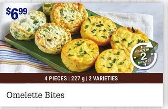 M & M Food Market Omelette bites offer