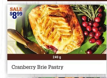 M & M Food Market Cranberry brie pastry offer